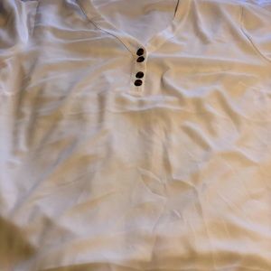 Maurices cream/white Plus size 2 blouse